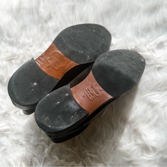 Aquatalia Waterproof Black Leather Chelsea Booties 8 Low Stack Heel - Picture 4 of 9